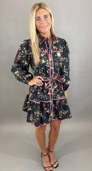 Garden Circuit Dress (black)