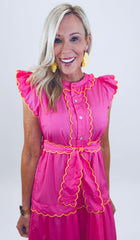 Charleston Charm Dress (pink)