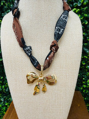 Ribbon Reverie Scarf Necklace