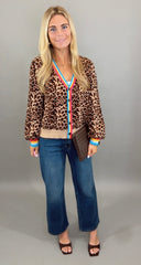 Wild Rainbow Cardigan (tan)