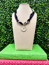 Midnight Medallion Scarf Necklace