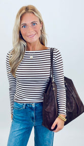 Stripe Tease Top