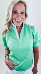 Prep Talk Top (green)