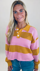 Bold Blitz Polo Sweater