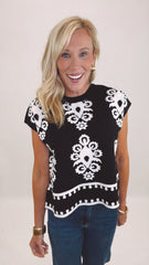 Knit List Top (black)