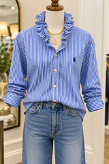 Second Story Shirt (Polo/BlWhStr/M)