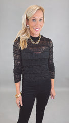 Lace Poise Top (black)