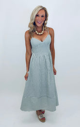 Basque Beauty Dress (green)