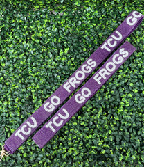 "Go Frogs" Bead Purse Strap