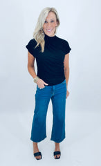 Slim Wide Leg (dark denim)