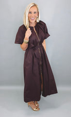 Zip & Sip Midi Dress