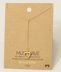 Heartline Drop Necklace