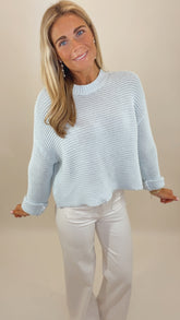 Easy Living Sweater (powder blue)