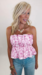 Pink Palmetto Top