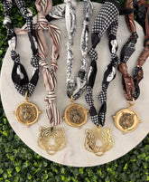 Tiger Time Scarf Necklace