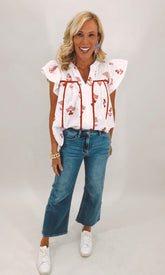 Slim Wide Leg Denim (med denim)