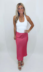 Stripe the Scene Midi Skirt