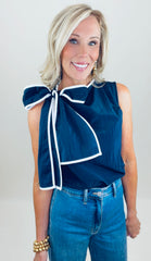 Tie the Knot Top (navy)