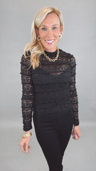 Lace Poise Top (black)