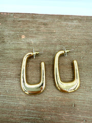 Golden Frame Earring