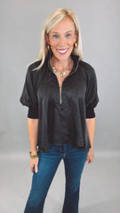 Zip Vogue Top (black)