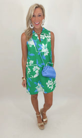 Social Hour Dress (green)