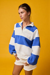 Preppy Charm Pullover (cobalt)