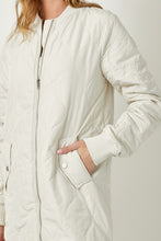 The Long Quilted Bomber