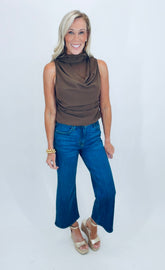 Drape Me Away Top (mocha)