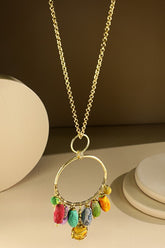 Hannah Circle Pendant Necklace