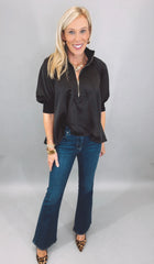 Zip Vogue Top (black)