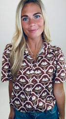 Deco Blossom Top (brown)