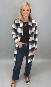 Lightscape Plaid Coat