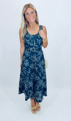 Summer Social Midi Dress (navy)