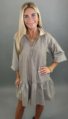 Zip Code Dress (mocha)