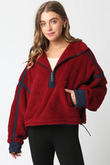 Alpine Retreat Pullover (burgundy)