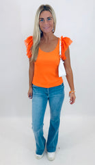 Tulle Time Top (orange)