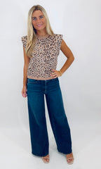 Wild Streak Top (camel)