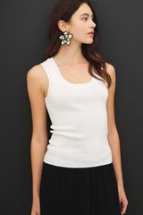 Modern Knit Tank (white)