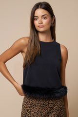 All the Frills Top (black)
