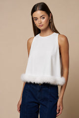 All the Frills Top (white)