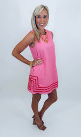 Pop Trim Mini Dress