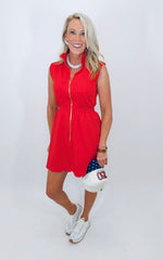 Polished Zip Mini (red)