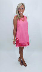 Pop Trim Mini Dress