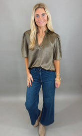 Evening Echo Blouse (olive)