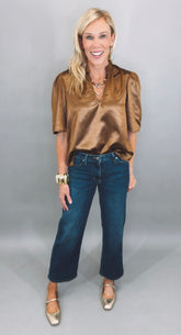 Evening Echo Blouse (brown)