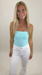 Floral Fantasy Lace Tube Top