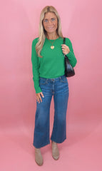 Low-Key Luxe Sweater (green)