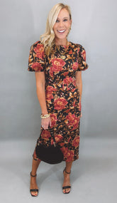 Evening Bloom Midi Dress