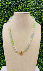 Seafoam Serenity Bead Necklace